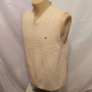 Tommy Hilfiger Flag Cotton Sweater Vest Medium